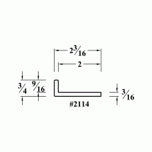 2114 Cabinet Refacing (Corner) Molding