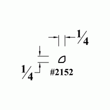 2152 Base Shoe - Quarter Round Wood Molding