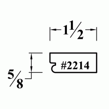 2214 Mounting Plate for Moldings