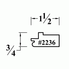 2236 Mounting Plate for Moldings