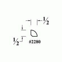 2280 Quarter Round Shoe Molding