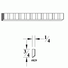 829 Wood Dentil Molding