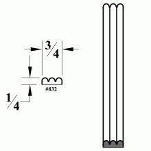 832 Beaded Molding