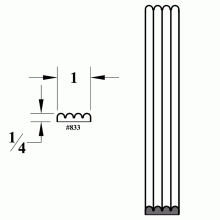 833 Beaded Molding