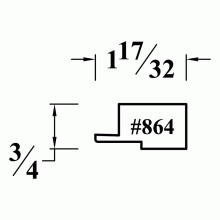 864 Mounting Plate for Moldings