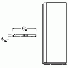 884 Tongue and Groove Wainscot