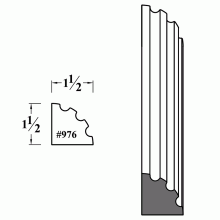 976 Fluted Quarter Round Column Molding