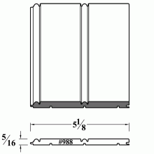 988 Tongue and Groove Wainscot