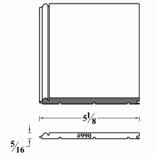 990 Tongue and Groove Wainscot