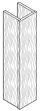 Square Column Wrap - 3 Sided (CWS300)