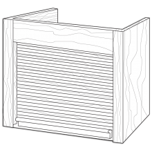 Appliance Garage Kit Straight Drawing