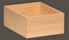 Learn more about Custom Drawer Dovetail Drawers, Doweled Melamine Boxes and Drawer Slides.