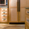 Wood Done Right - Straight Grain Cherry & Birdseye Maple Kitchen Cabinetry