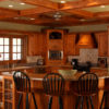 Country Style Cabinetry with Wooden Beams