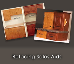 Cabinet Refacing Sales Aids and Displays