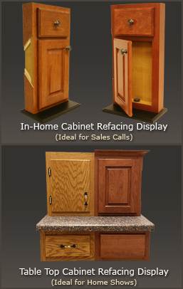 View Cabinet Refacing Displays and Aids