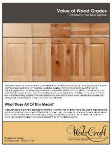 Wood Species Grade Comparison Sell Sheet