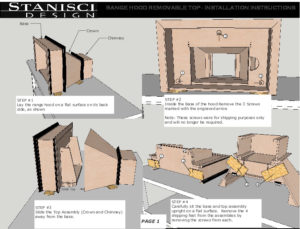Range Hood Removable Top - Installation G-T-E-C