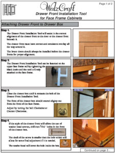 Drawer Front Installation Tool - How To Use