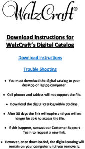 Digital Catalog Download Instructions