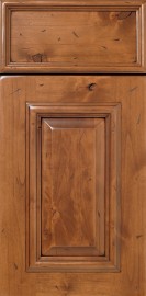 Rustic Alder Wood Applied Molding Cabinet Door from WalzCraft - Alamo S160