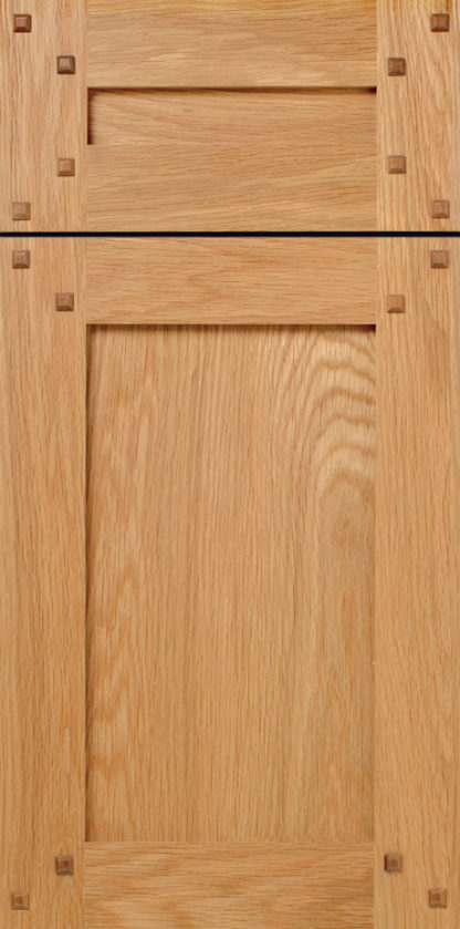 Craftsman / Shaker Style Cabinet Door Design with Pegs / Buttons from WalzCraft - Allentown S176