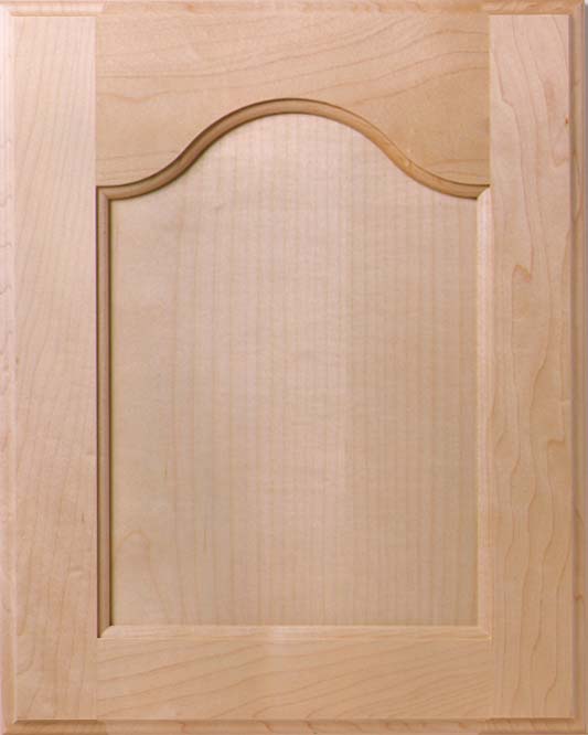 Maple Door with Plained Slice Veneer Center Panel WalzCraft
