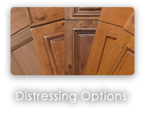 Cabinet Door and Component Distressing Options