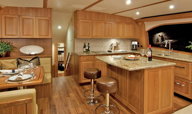 Hatteras Yachts - Cherry Galley Cabinetry