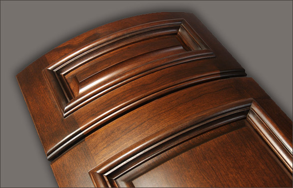 Curved Cabinet Door with Applied Molding S549 Carlton