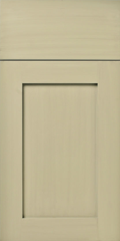 (S655) Unity - Shaker Cabinet Door - Sage ST Gray -Stiff Straight Brush Glaze