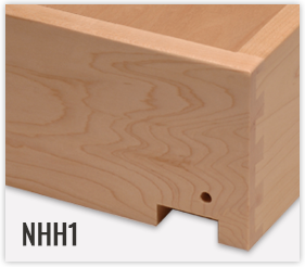 Notch and Hook Hole NHH1 for Undermount Drawer Slides