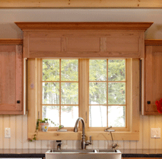Wainscot Valance over Sink
