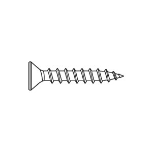 Phillips Flat Head Wood Screw Drawing