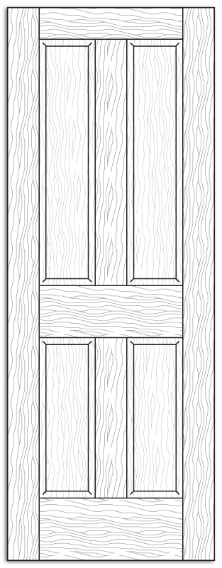 Style 8500- Custom Solid Wood Interior Doors