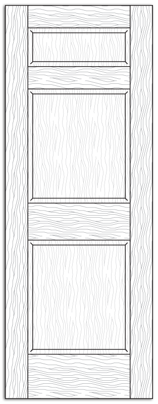 Style 8502- Custom Solid Wood Interior Doors