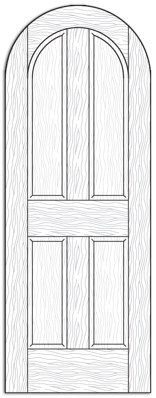 Style 8512- Custom Solid Wood Interior Doors