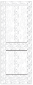 Style 8600- Custom Solid Wood Interior Doors
