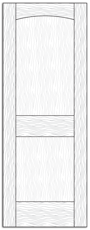 Style 8604- Custom Solid Wood Interior Doors
