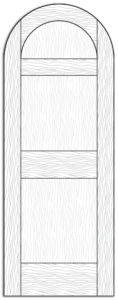 Style 8608- Custom Solid Wood Interior Doors