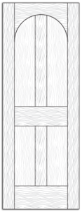 Style 8611- Custom Solid Wood Interior Doors