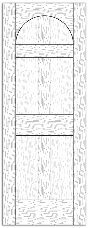 Style 8613- Custom Solid Wood Interior Doors