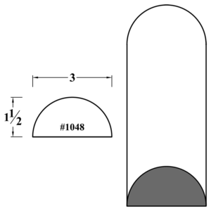 1048 Half Round Column Molding