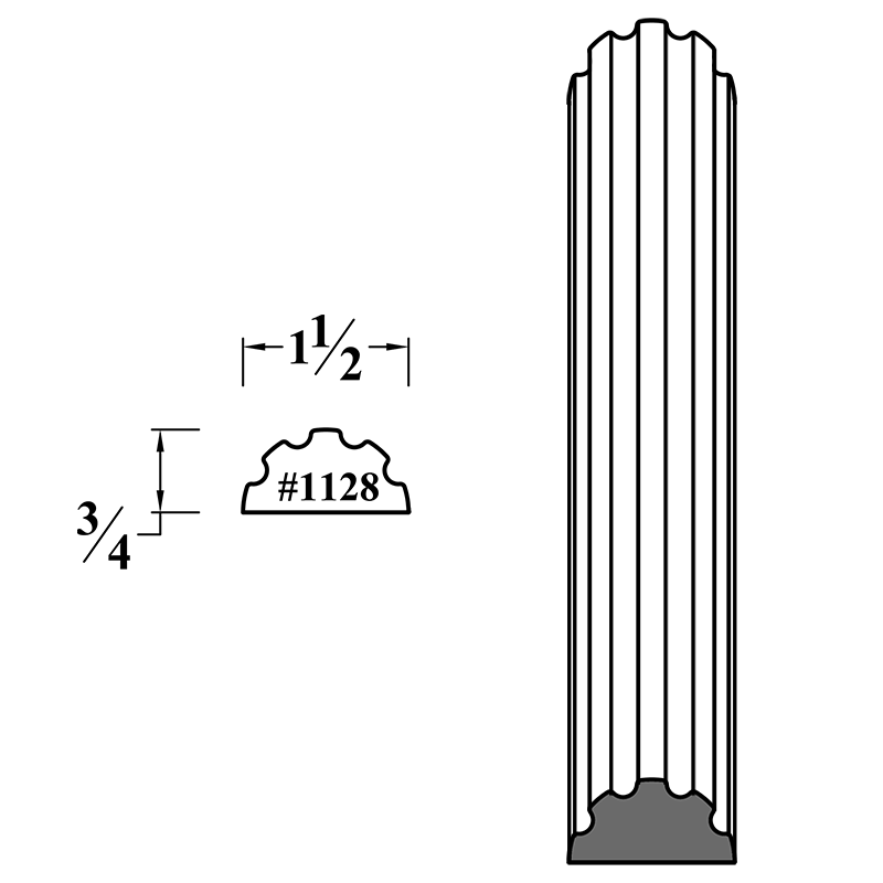 Column Molding (Fluted Half Round) WalzCraft