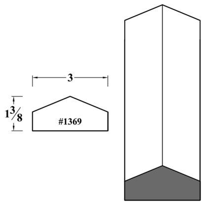 1369 Pyramid Column Molding