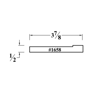 1658 Half Lap Molding