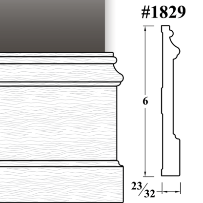1829 Baseboard Molding