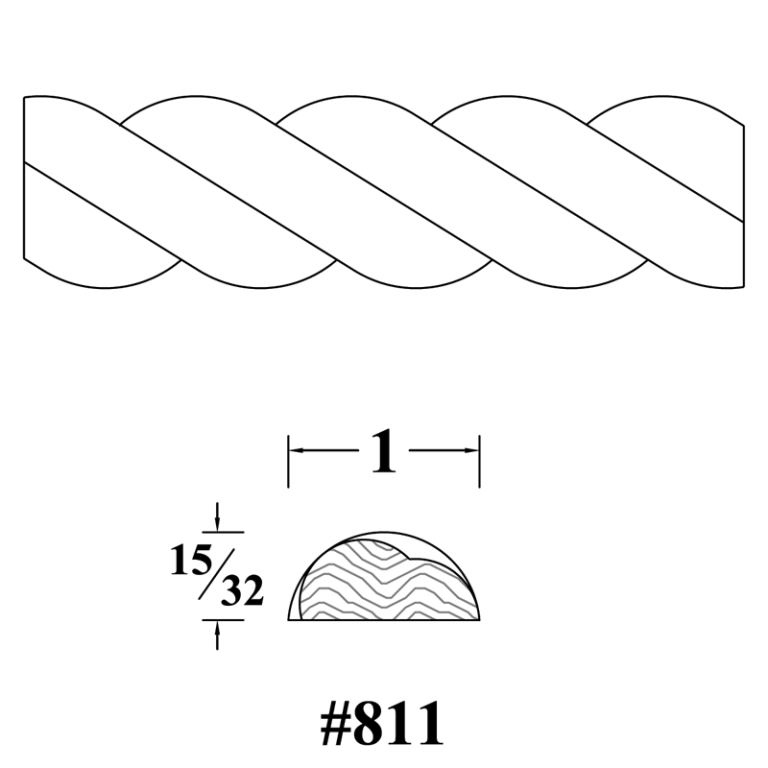 Molding (Half Round Rope) | WalzCraft