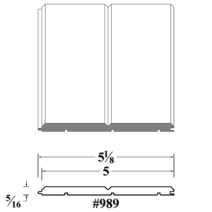 989 Tongue and Groove Wainscot