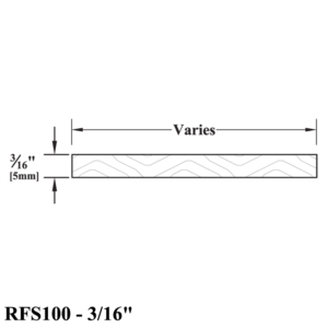 RFS100---3-16 Solid Wood Refacing Stock Drawing